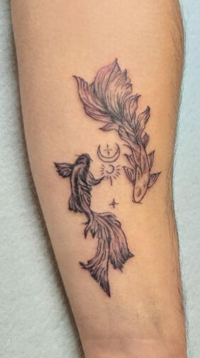 Риби и символи Татуровка риби и символи | Eliz Tattoo Studio