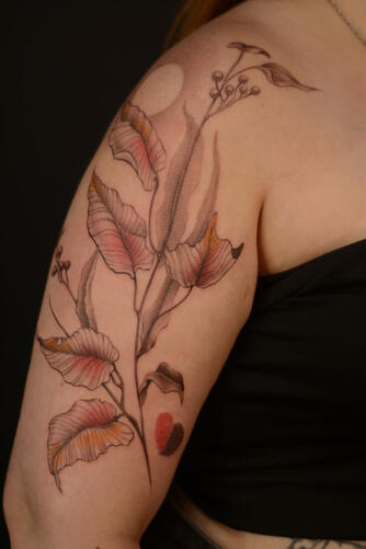 Листа Татуировка листа | Eliz Tattoo Studio