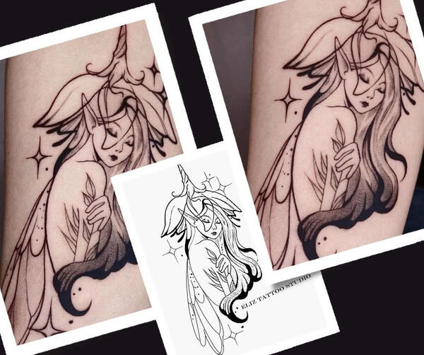 Елф татуировка Елф | Eliz Tattoo Studio